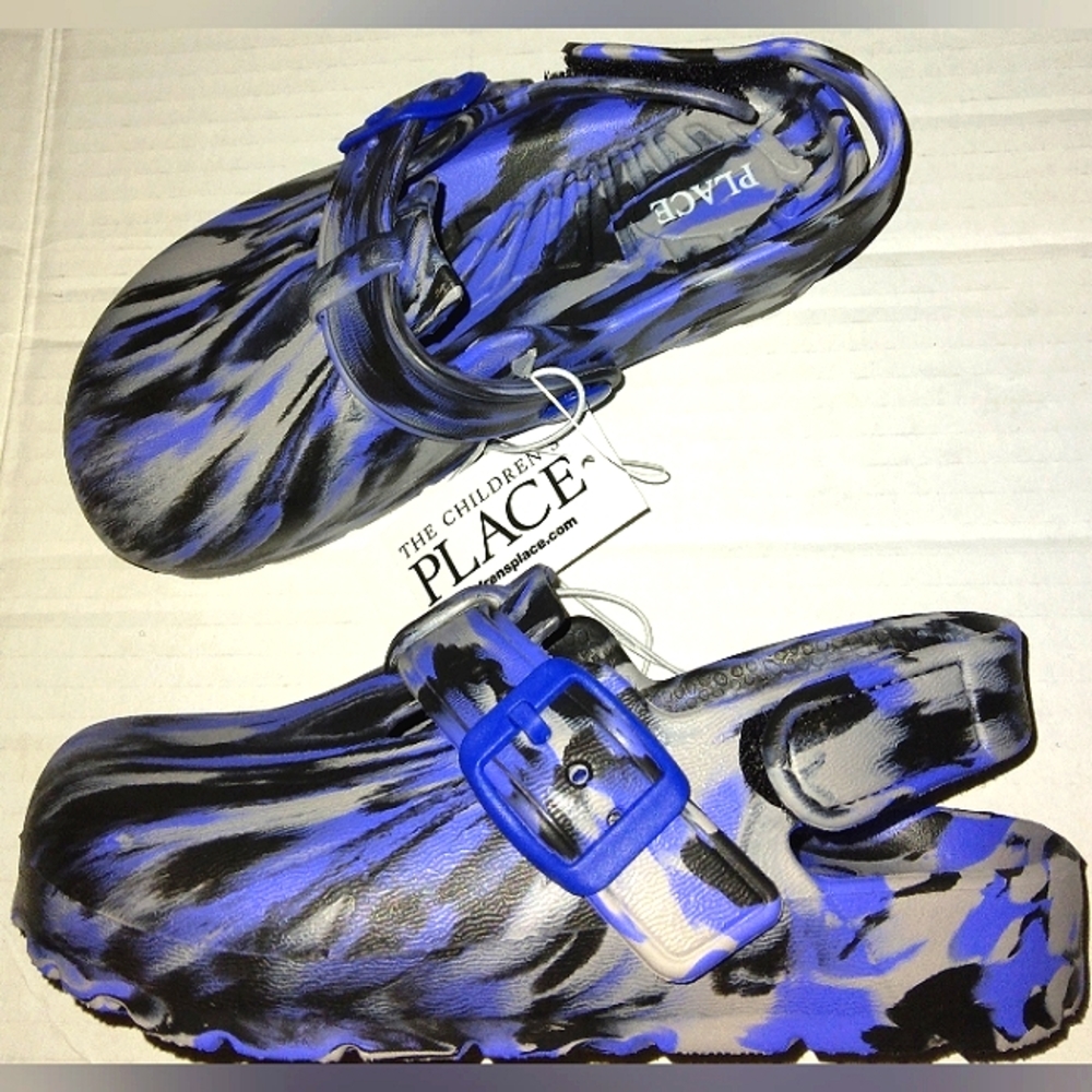 ☆NWT☆The Children's Place☆Toddler Tie-dye Slip-on Crocs Style Shoes☆10